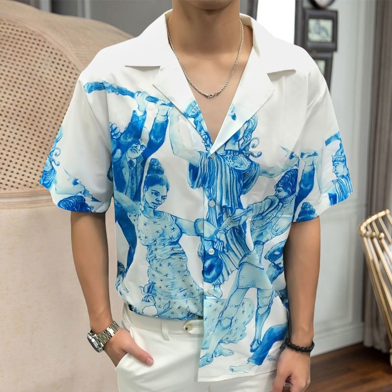 Romanian Sclupterd Printed Shirt