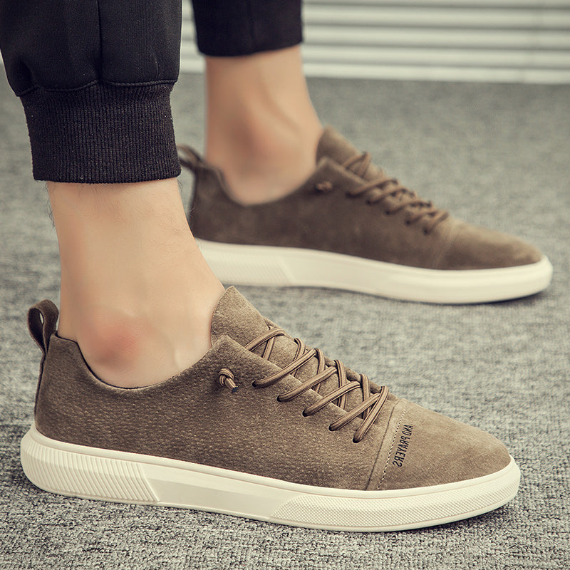 Suede Vintage Low Top Flat Soles Men Sneakers