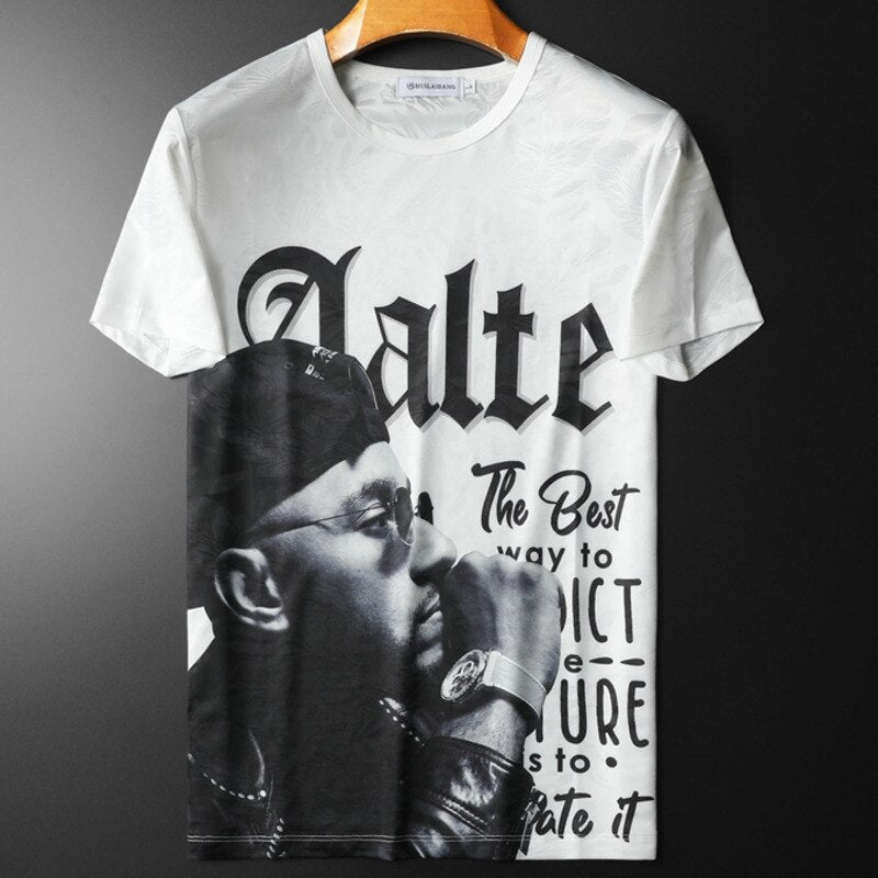 Printed O-Neck Short Sleeve T-Shirt