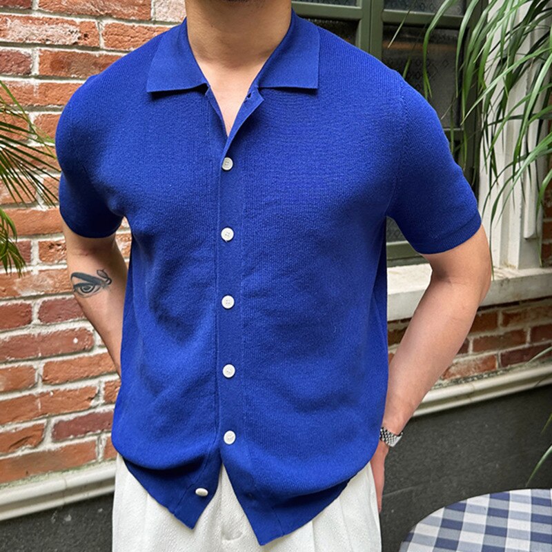 Solid Color Polyester Polo Shirt