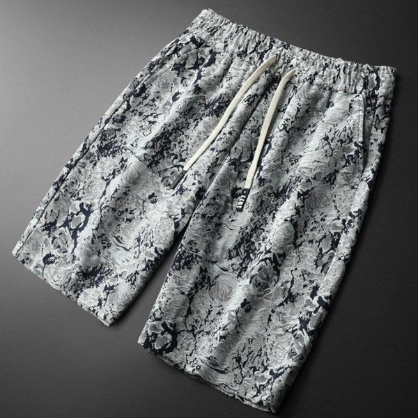 Leisure Breathable Flower Print Beach Shorts