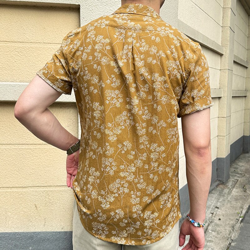 Summer Floral Printed Men Shirt
