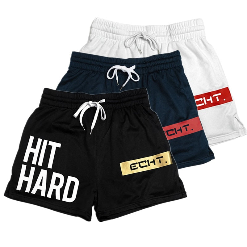 Hit Hard Fitness Drawstring Shorts