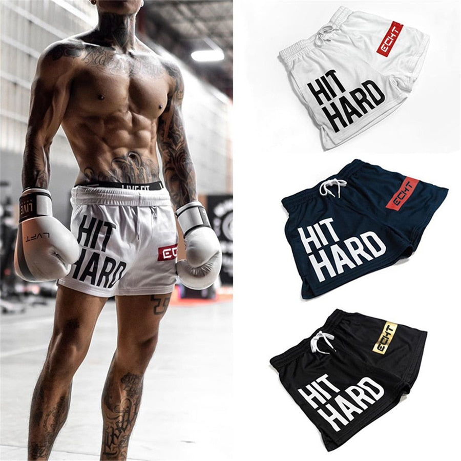 Hit Hard Fitness Drawstring Shorts