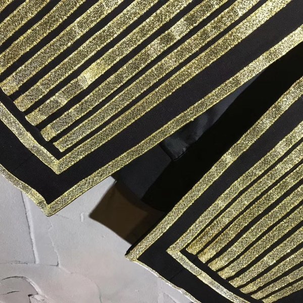 Tide Gold Vertical Stylish Men Blazer