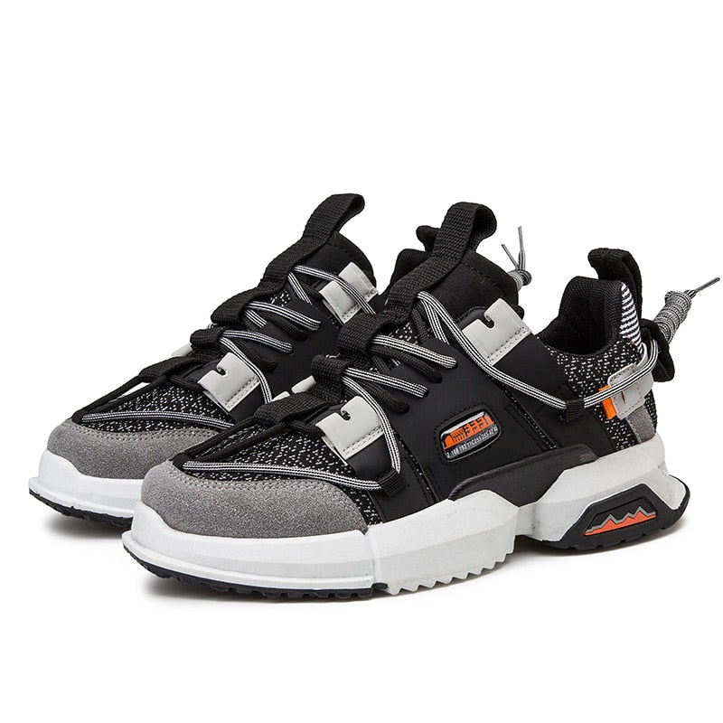 Lattice Colorful Breathable Casual Men Sneaker