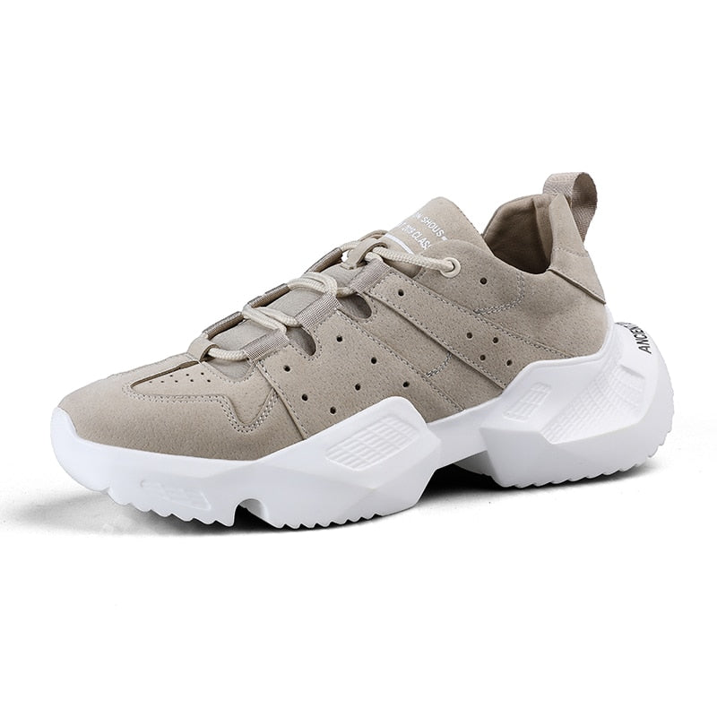 Casual Suede Lace Up Comfortable Basic Men Shoes