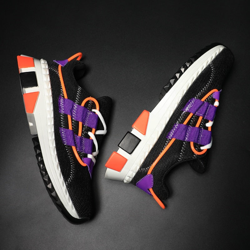 Casual Breathable Height Increasing Lace Up Men Sneaker