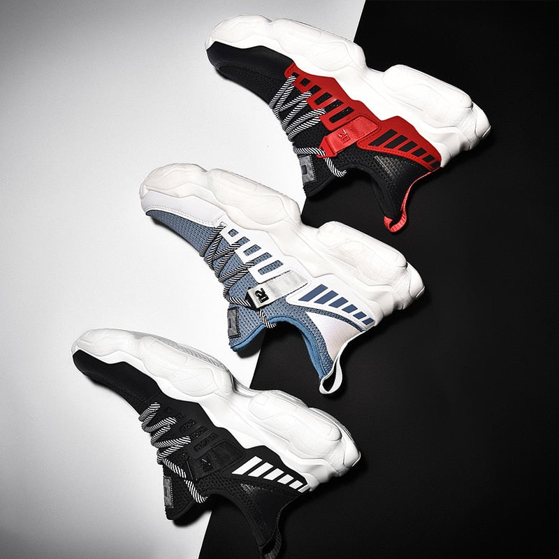 Thick Bottom Flyknit Basic Youth Casual Men Sneaker