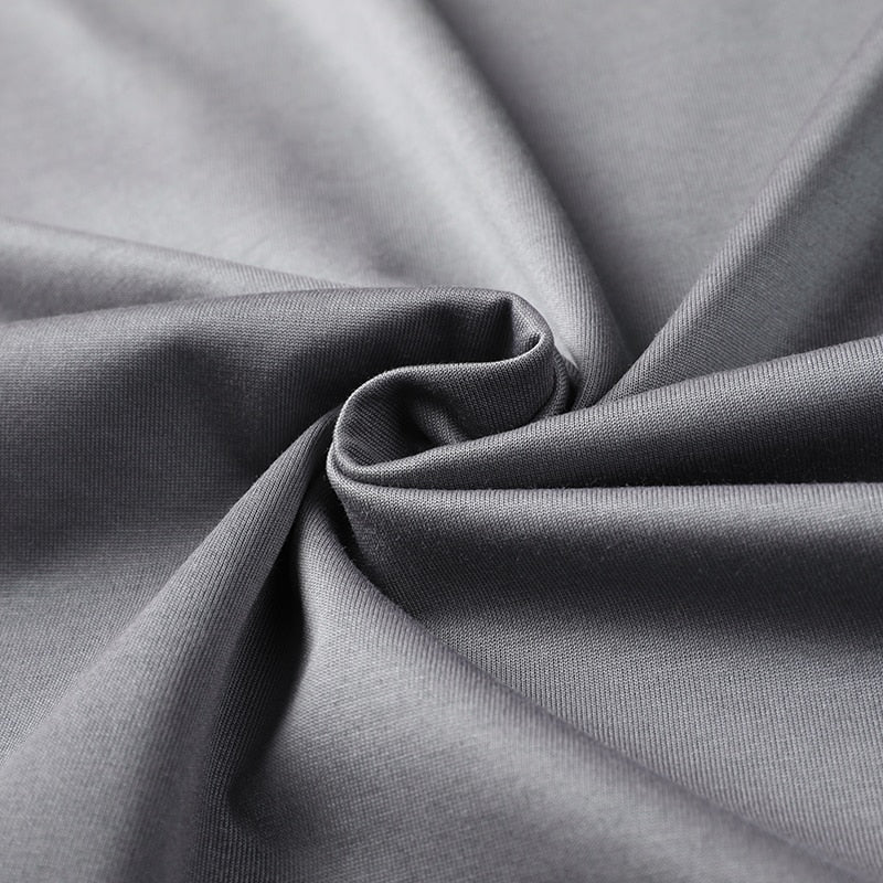 Mulberry Silk Solid O-Neck T-Shirt