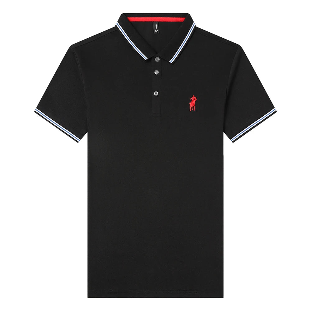 Embroidery Logo Solid Color Polo Shirt