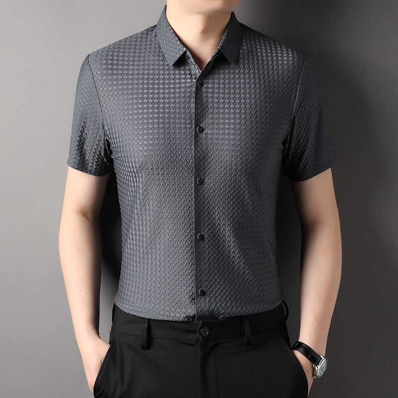Wrinkle Free Slim-Fit Nylon Shirt