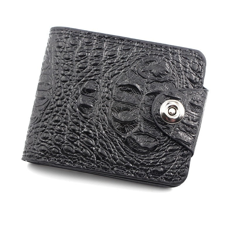 Alligator Skin Pattern Bifold Wallet
