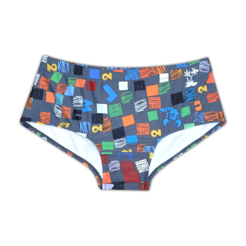 Low Waist Geometric Men Underwear