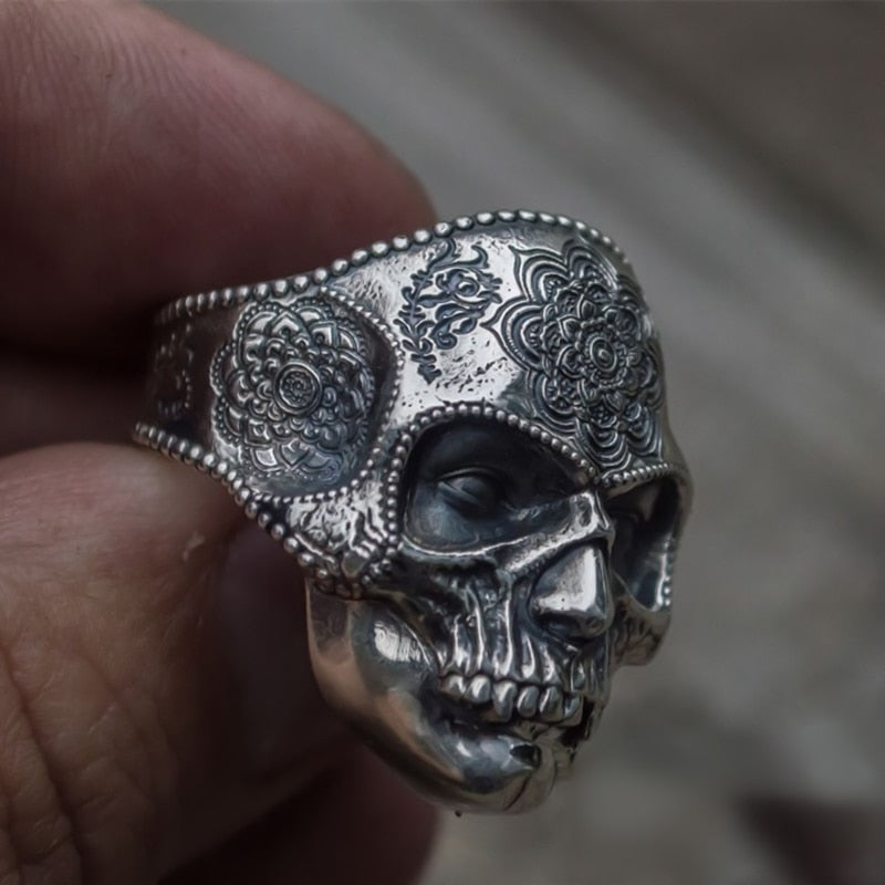 Unique Stainless Steel Heavy Skull Style Men Fashion Rings