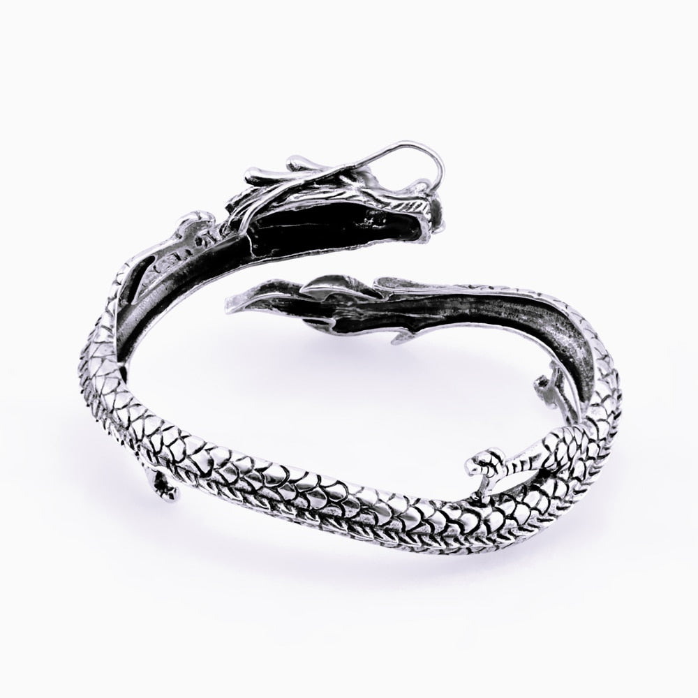Vintage Winding Dragon Cuff Bracelet