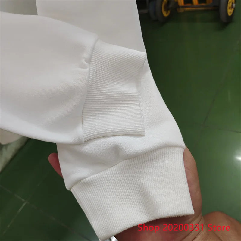 Cotton Letter Printed O-Neck Sweater