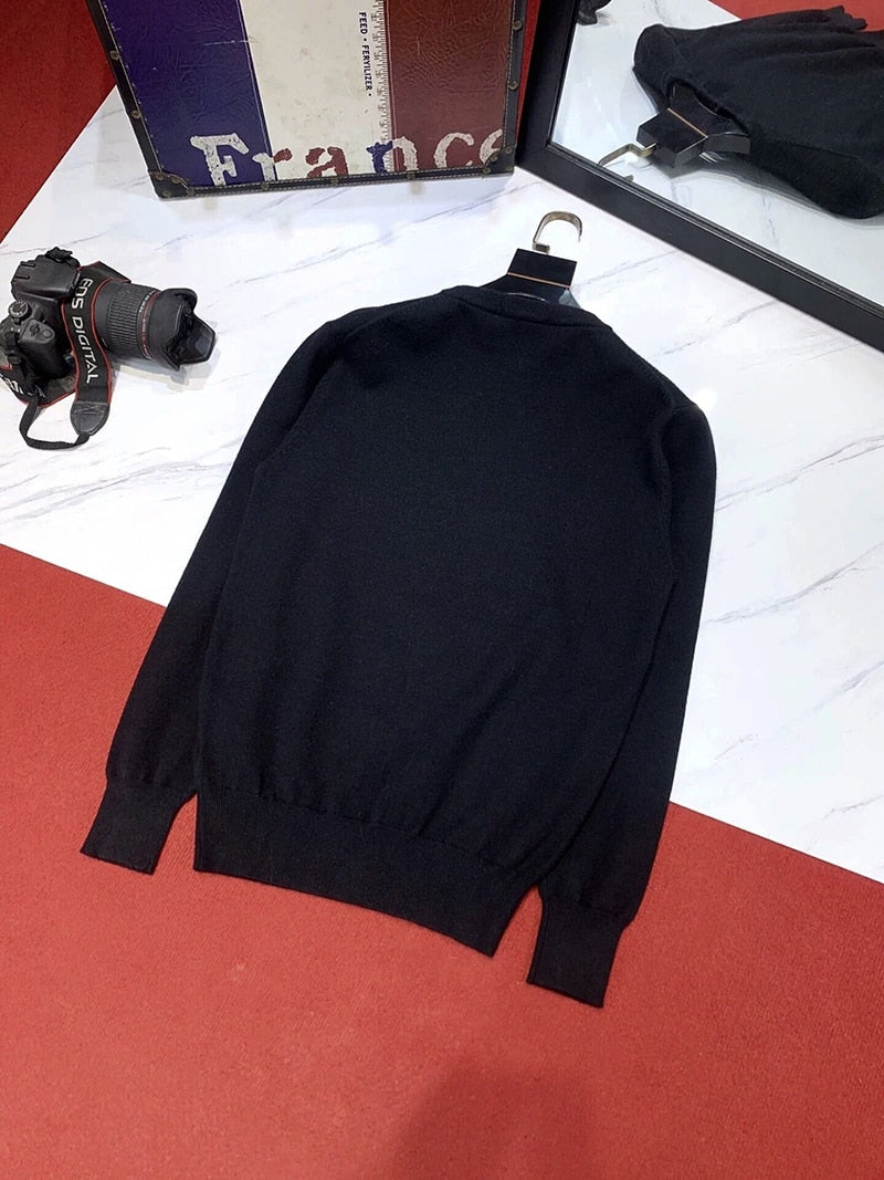 Two Half-Skull Rhinestone Decorated Sweatshirt