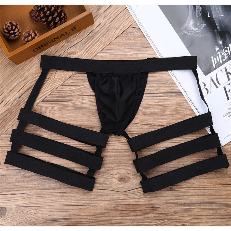 Monocolor Sexy Straps Decorated Underwear