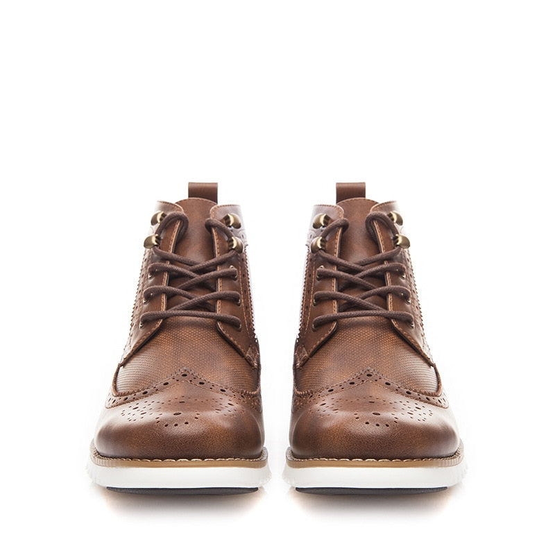 Brogue Blucher Ankle Boots