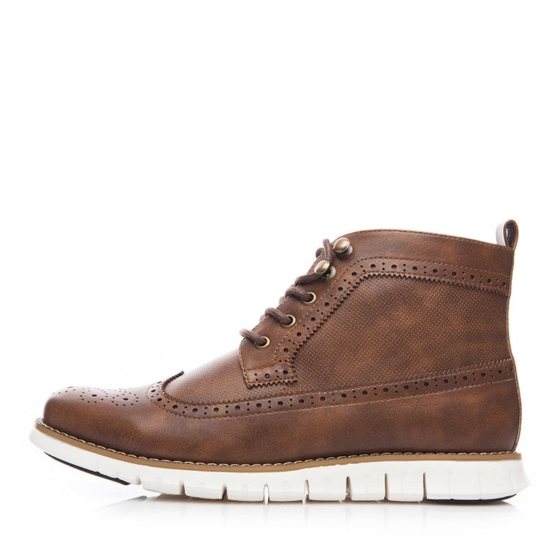 Brogue Blucher Ankle Boots