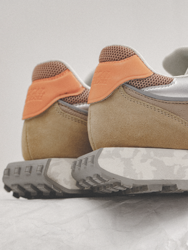 Sunset Blue Marble Style Low-Top Sneakers