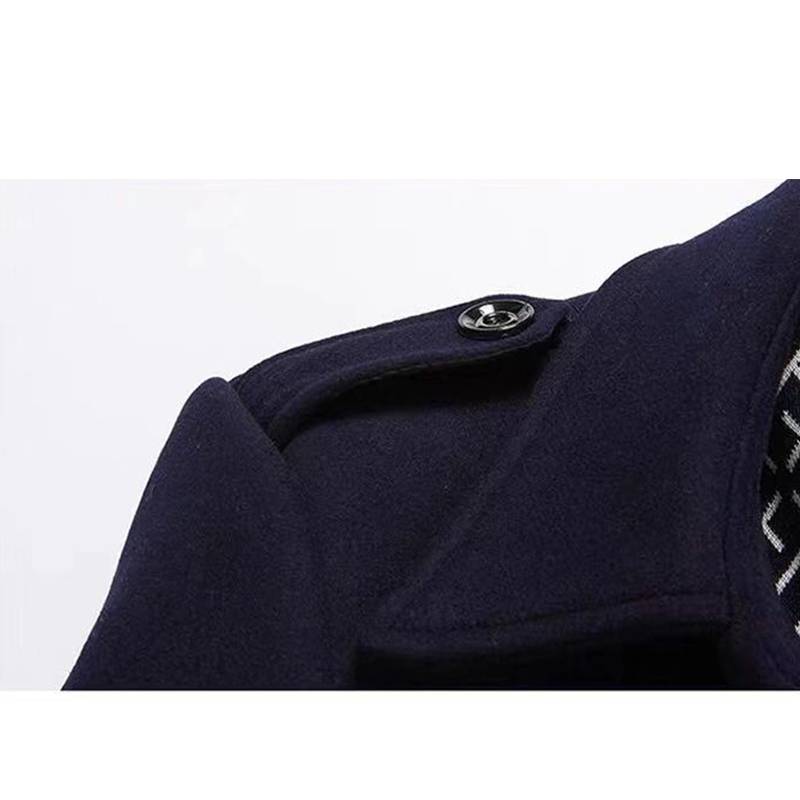 Plait Lined Inner Collar Coat Jacket