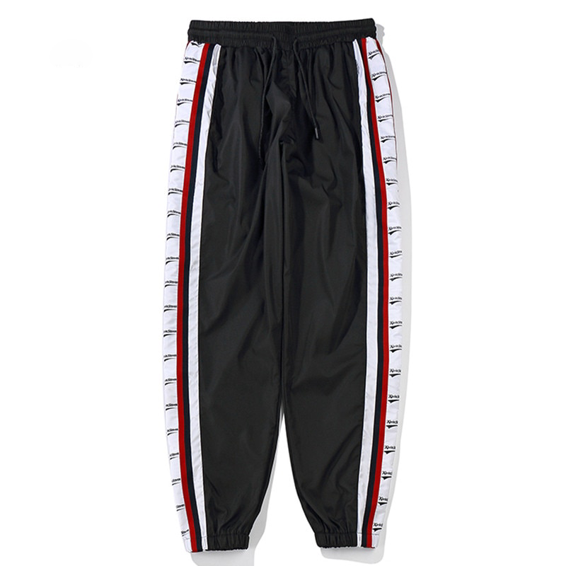 Wide Side Stripes Jogger Harajuku Style Men Casual Sweatpant