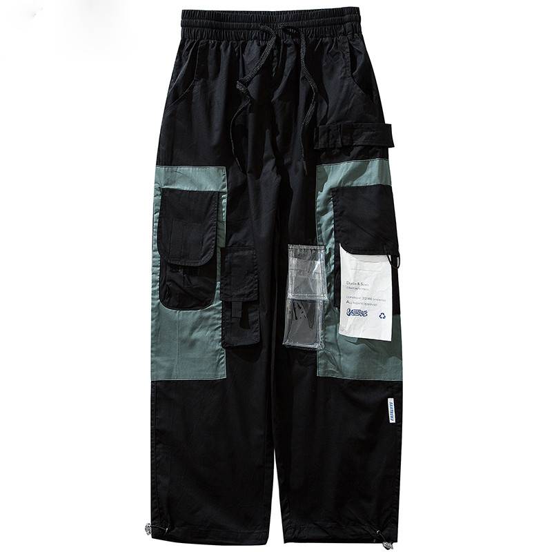 Colours Patched Baggy Cargo Multi Pocket Casual Style Men Pants