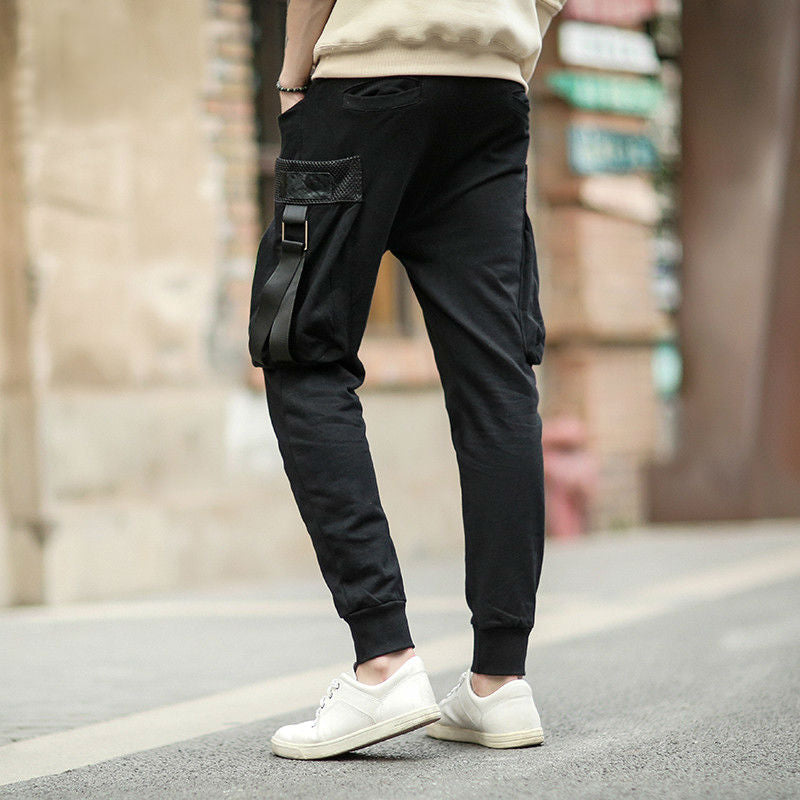 Fit Casual Large Pocket Street Style Men Pants