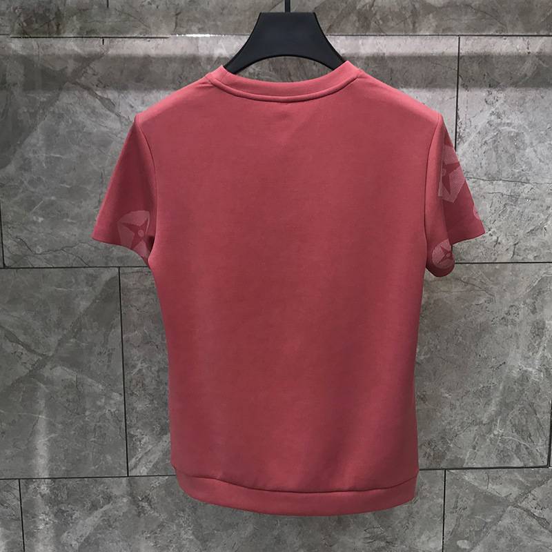 Mono Color Star Geometric Patterned T-Shirt