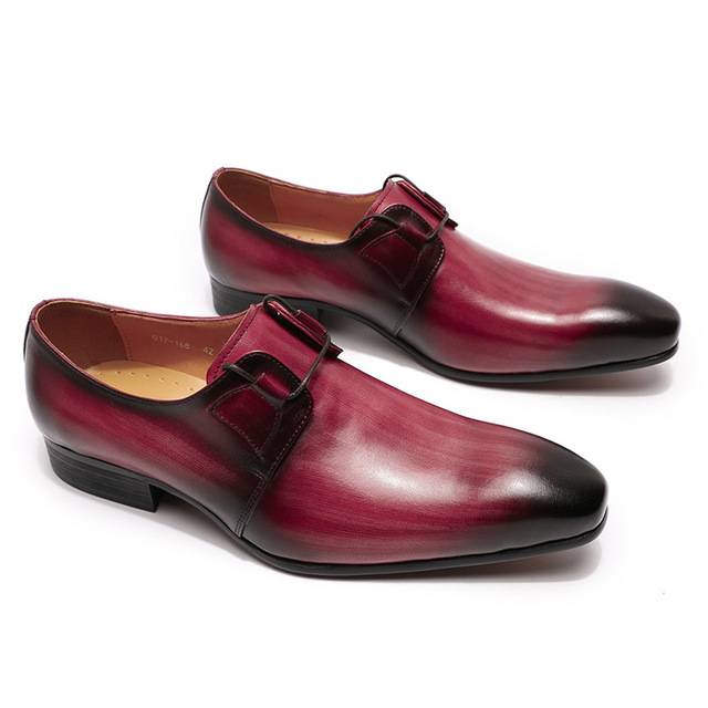 Solid Luxury Leather Hand Polishing Casual Men Shoes