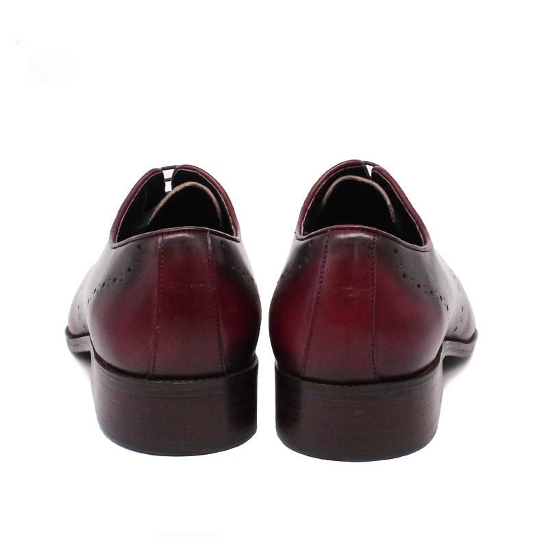 Mix Colors Gradient Pointed Toe Dress Leather Men Shoes