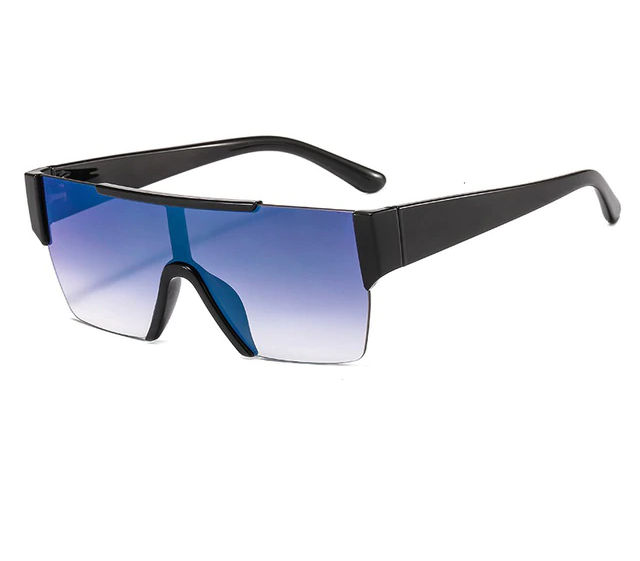 Plastic Frame and Lenses Sport Sunglasses