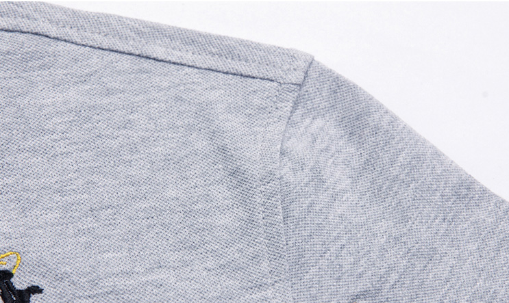 Cowboy Embroidery Pattern Decorated Polo Shirt