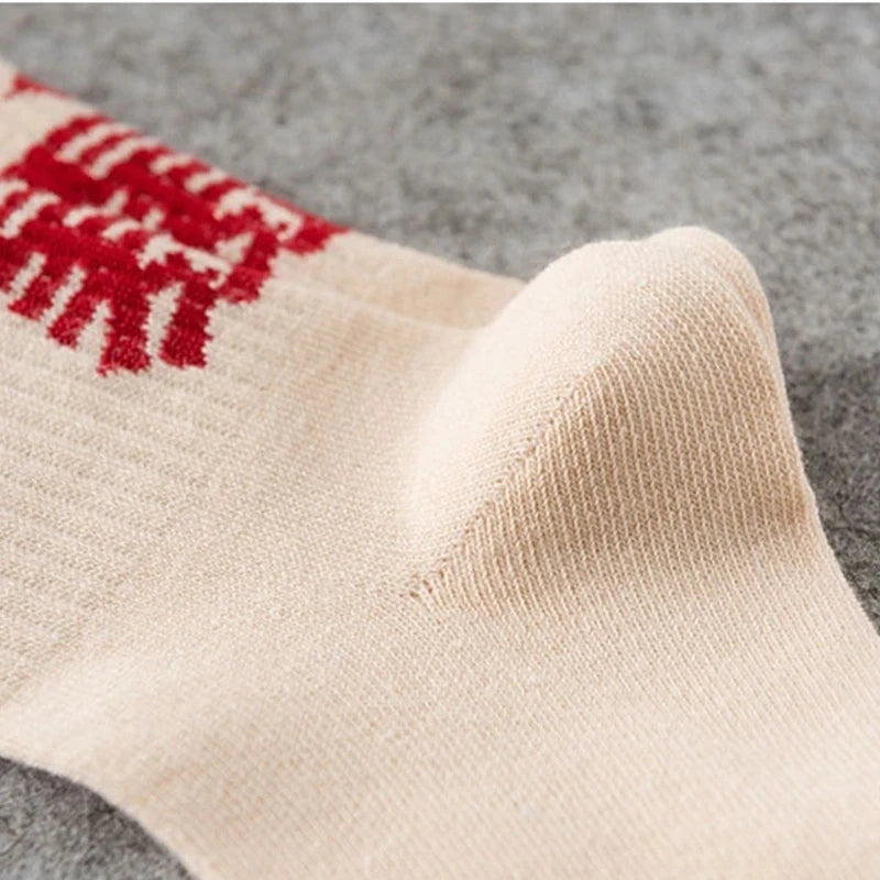 Cotton Chinese Characters Socks