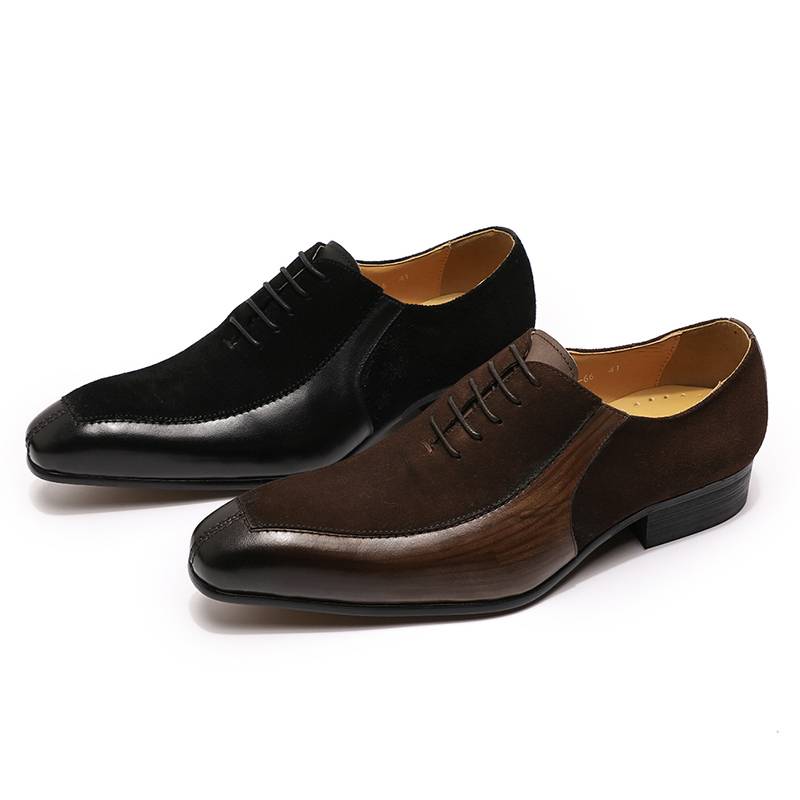 Luxury Formal Split Suede Leather Men Oxford Shoes