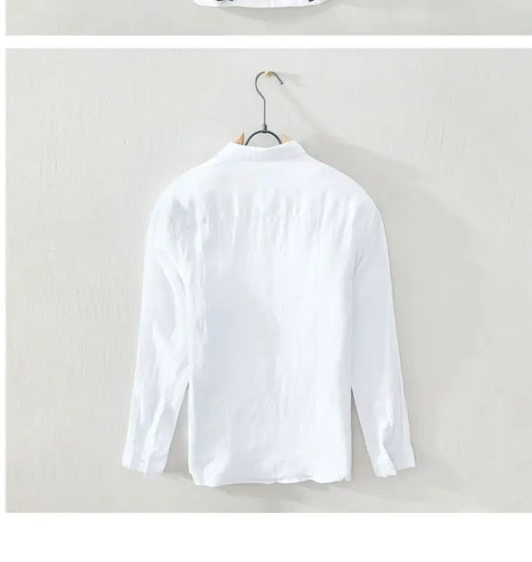 Loose Spliced Polyester Long-Sleeved Shirt