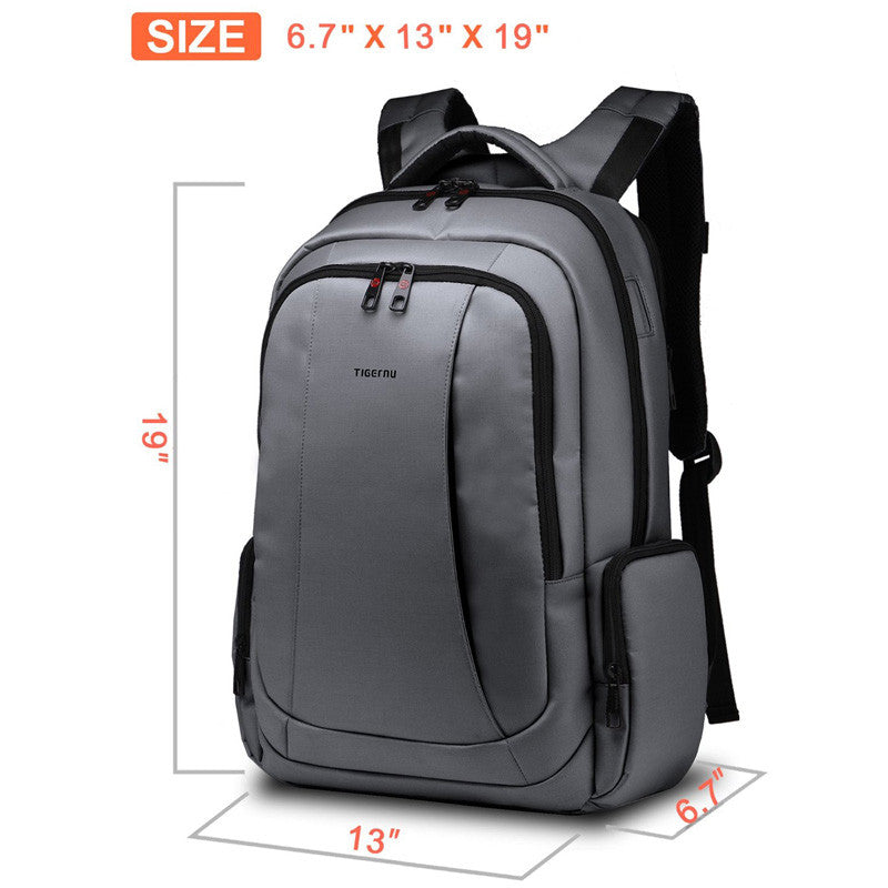 Waterproof Nylon Backpack, Female Unisex Men's Backpacks with Dual Layer Zipper - FanFreakz