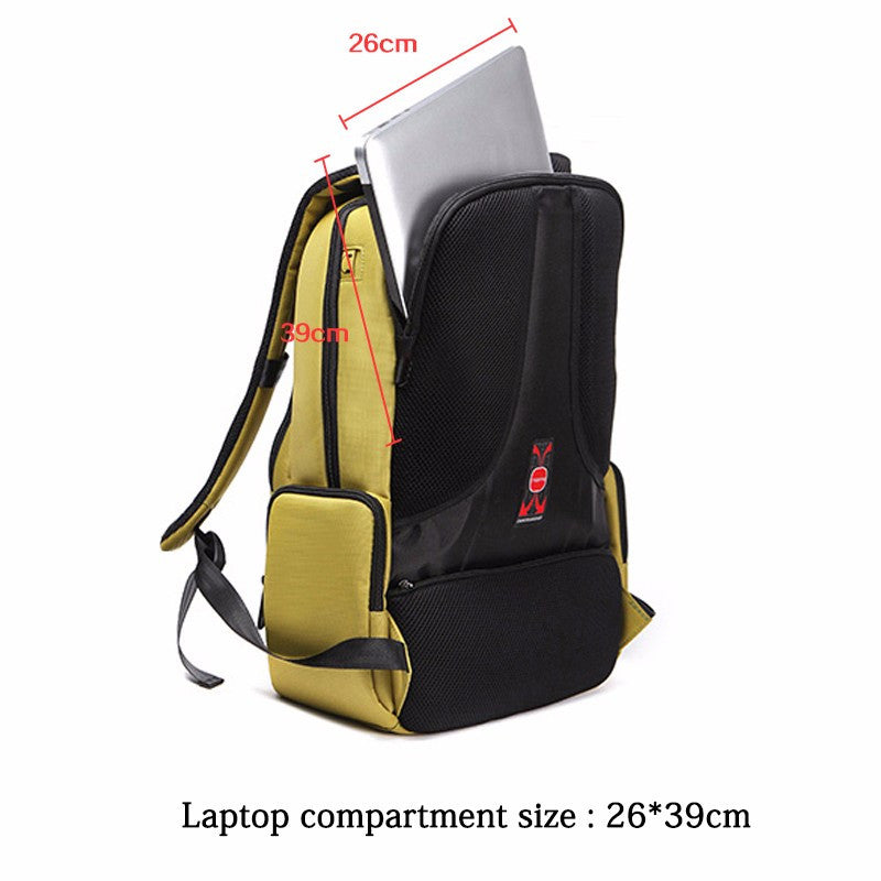 Waterproof Nylon Backpack, Female Unisex Men's Backpacks with Dual Layer Zipper - FanFreakz