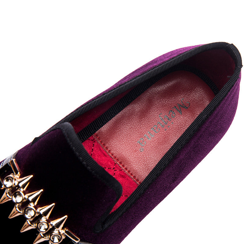 Rivet Buckle Strap Detail Men Flat Loafers Shoes - FanFreakz