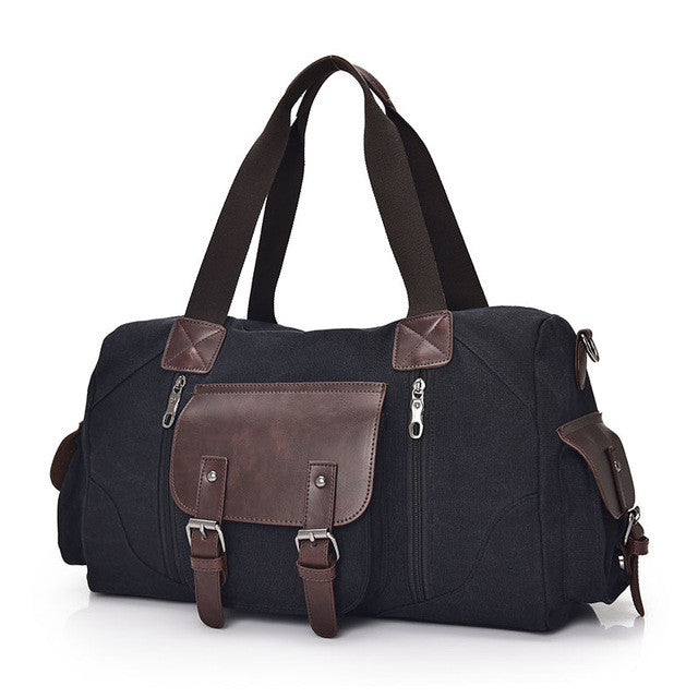 Vintage Style Men Canvas Weekender Bag - FanFreakz
