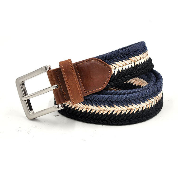 Braided Cotton Soft Stretch Woven Casual Jean Mens Belts 1-3/8" Wide - FanFreakz