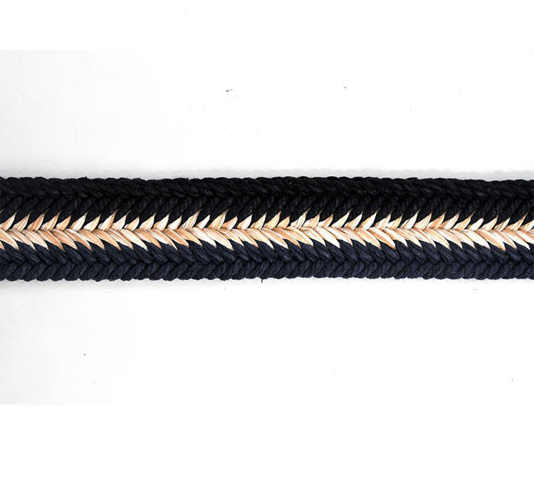 Braided Cotton Soft Stretch Woven Casual Jean Mens Belts 1-3/8" Wide - FanFreakz