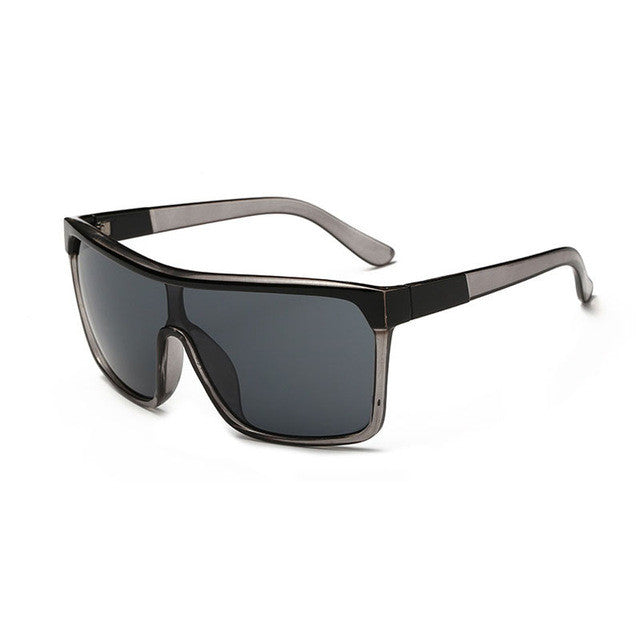 Mirror Coating Big Square Men Fashion Sunglasses - FanFreakz