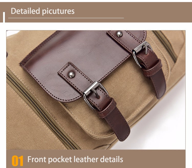 Vintage Style Men Canvas Weekender Bag - FanFreakz