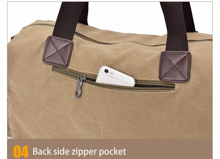 Vintage Style Men Canvas Weekender Bag - FanFreakz