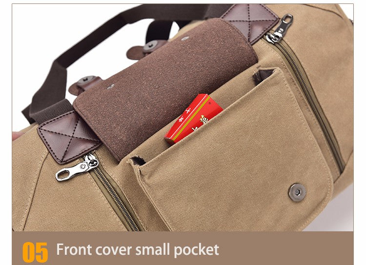 Vintage Style Men Canvas Weekender Bag - FanFreakz