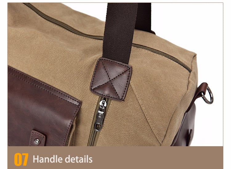 Vintage Style Men Canvas Weekender Bag - FanFreakz