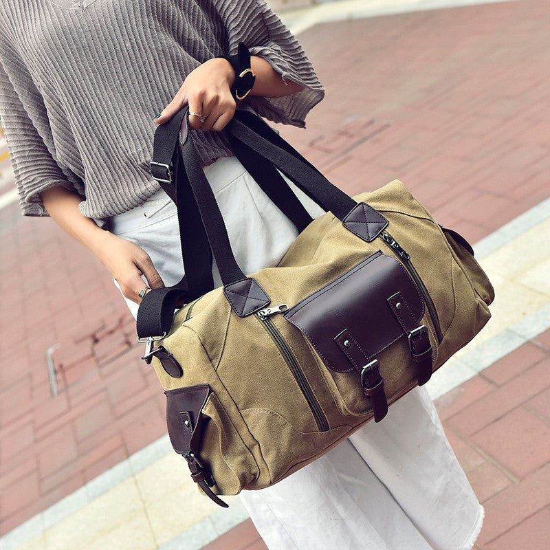 Vintage Style Men Canvas Weekender Bag - FanFreakz